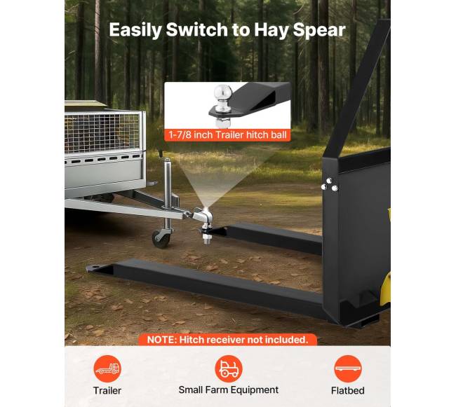 Šakės rėmo priedas su 122 cm šakėmis3