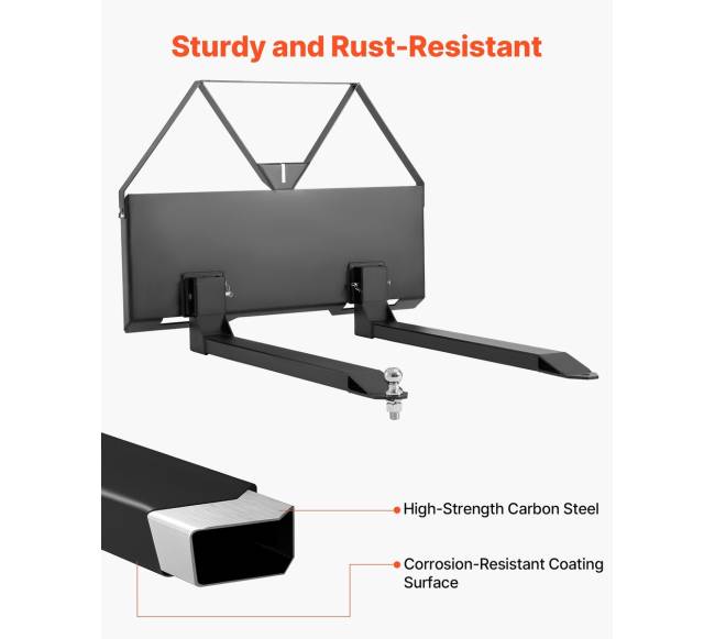 Šakės rėmo priedas su 122 cm šakėmis5