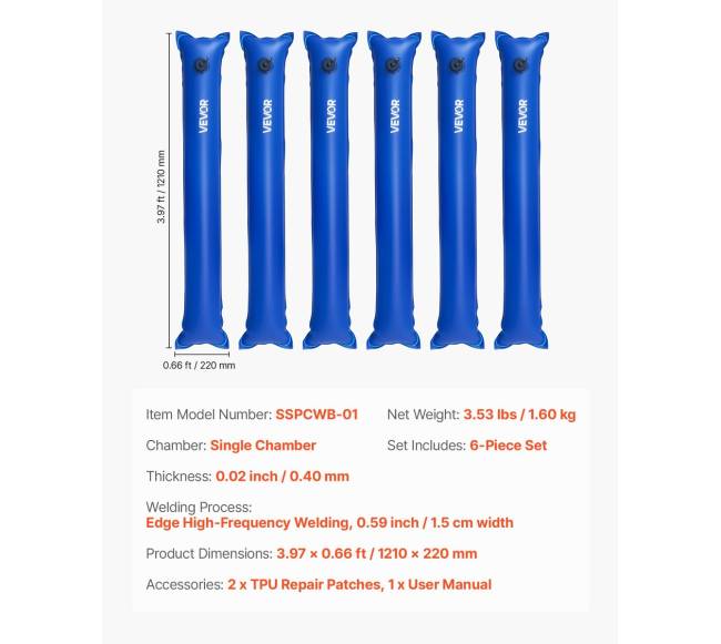 26 gabaritiniai vandens maišai baseino uždangoms6