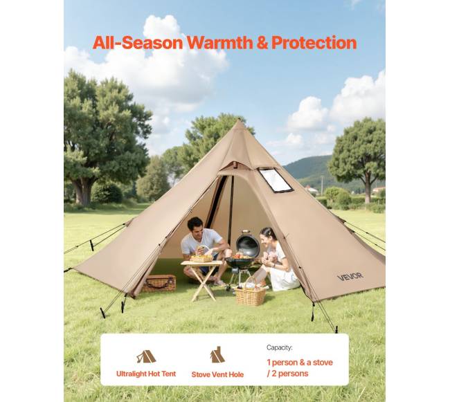 Piramidė palapinė su krosnele dviem asmenims1