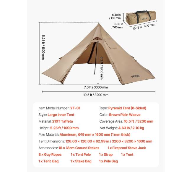 Piramidė palapinė su krosnele dviem asmenims6