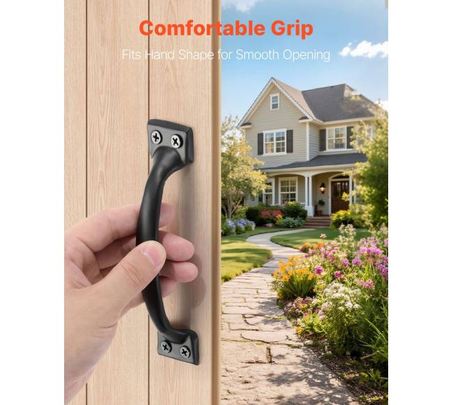 4 vnt. sodo vartų traukos rankenų komplektas4