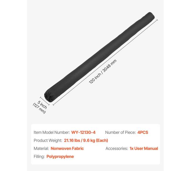 Nuosėdų filtras 4vnt 13 cm x 3 m6