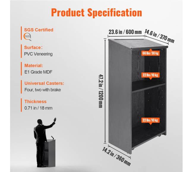 Metalinė pakyla su 4 ratukais ir lentynomis6