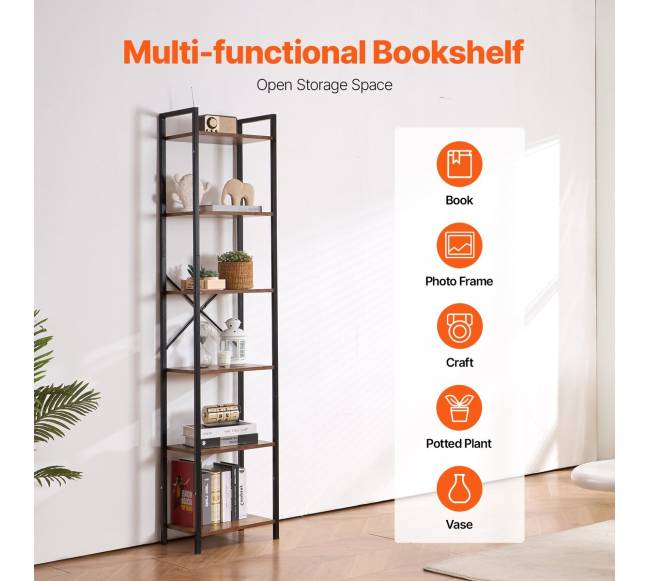 Metalinė lentyna su 6 lentynomis2