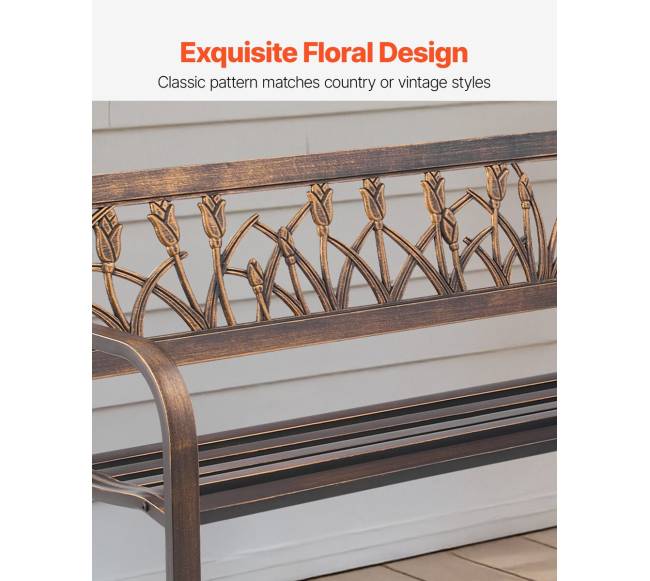 lauko suoliukas su metaliniu rėmu ir PVC nugara2