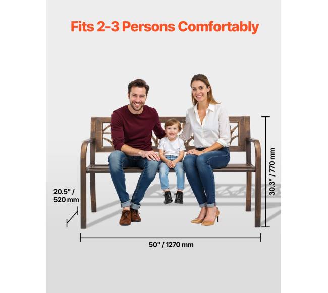 lauko suoliukas su metaliniu rėmu ir PVC nugara3