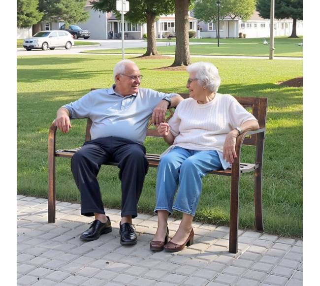 lauko suoliukas 116 cm metalinis rėmas7