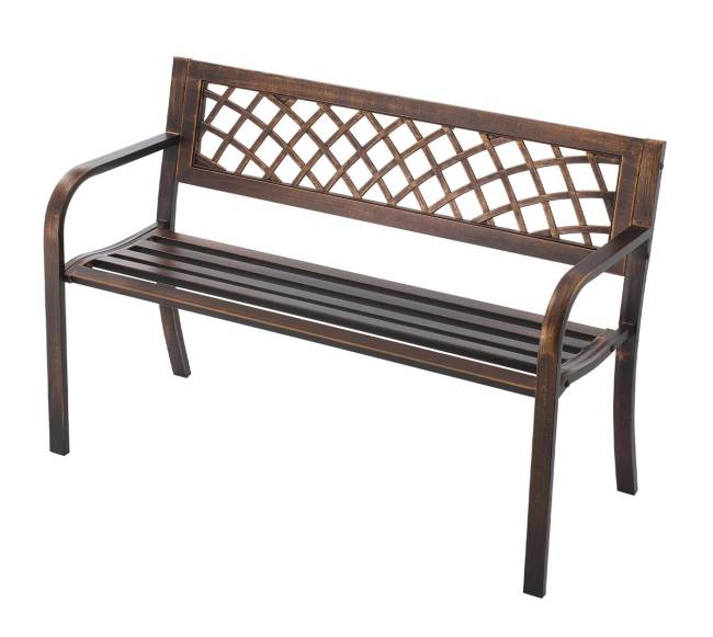 lauko suoliukas 116 cm metalinis rėmas10