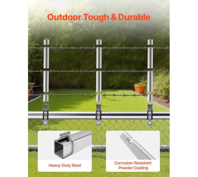 10 vnt. 37,5 cm spygliuotos vielos laikikliai tvorai2