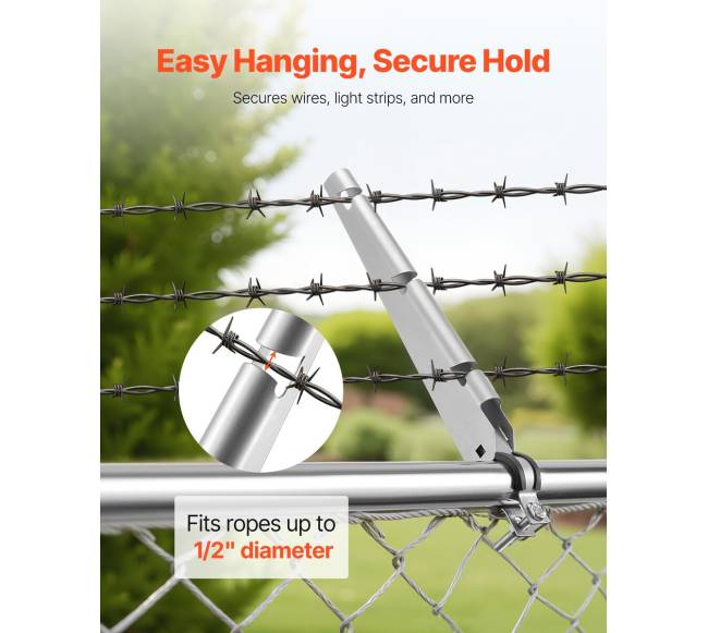 10 vnt. 37,5 cm spygliuotos vielos laikikliai tvorai3