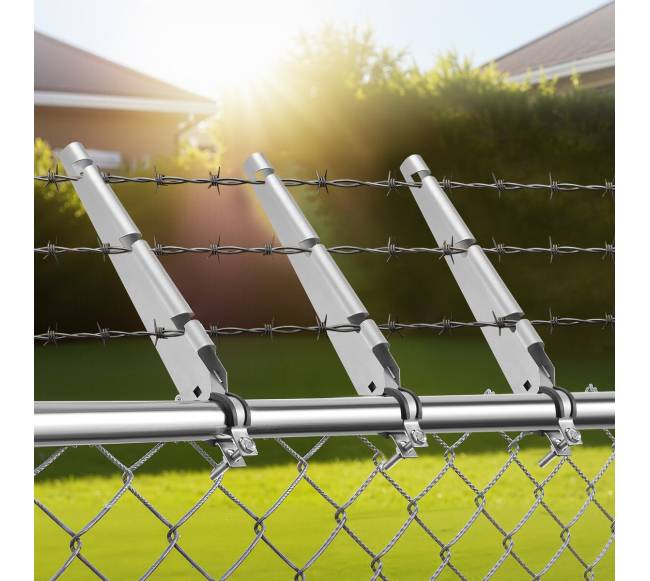 10 vnt. 37,5 cm spygliuotos vielos laikikliai tvorai7