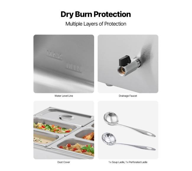 Kompaktiškas maisto šildytuvas, 6 indai5