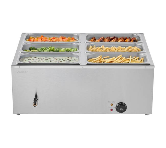 Kompaktiškas maisto šildytuvas, 6 indai10