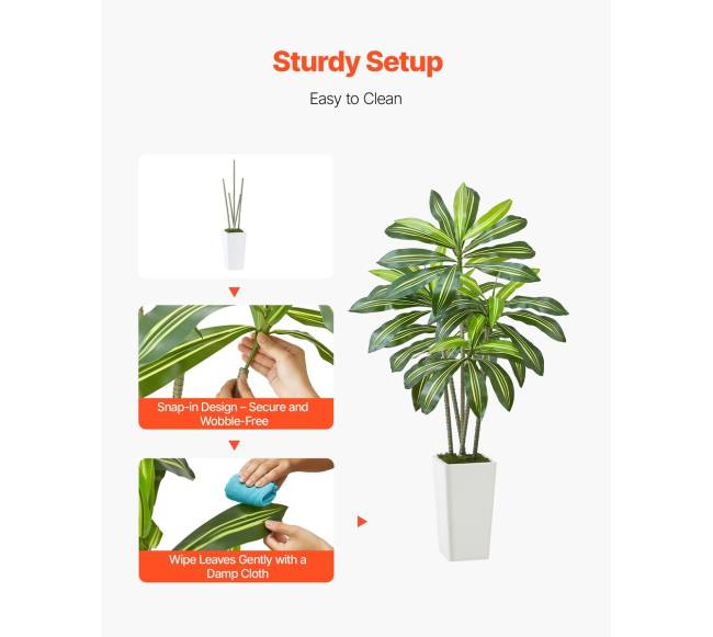 dracenos dirbtinis augalas su baltu vazonu3