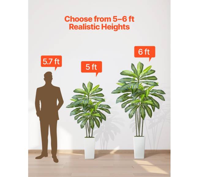 dracenos dirbtinis augalas su baltu vazonu5