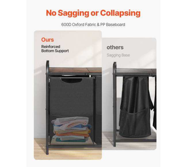 Skalbinių rūšiavimo stovas su dviem skyriais4