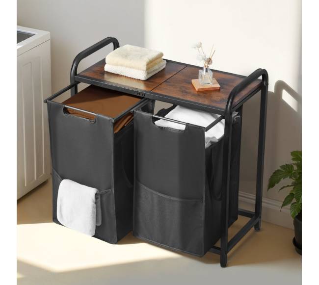 Skalbinių rūšiavimo stovas su dviem skyriais7