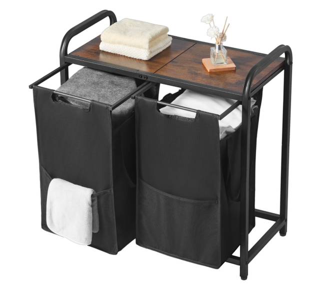 Skalbinių rūšiavimo stovas su dviem skyriais8