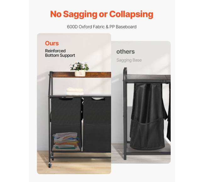 Dviaukštė skalbinių rūšiuoklė su ratukais4