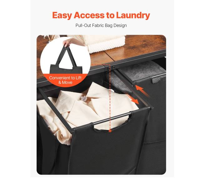 3 aukštų skalbinių rūšiuoklis su lentynomis3