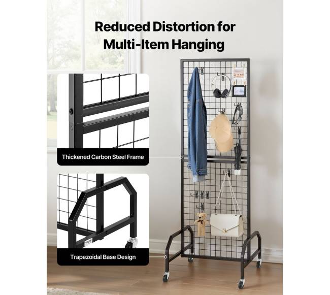 Tinklelio sienelės su ratukais ir kabliukais2