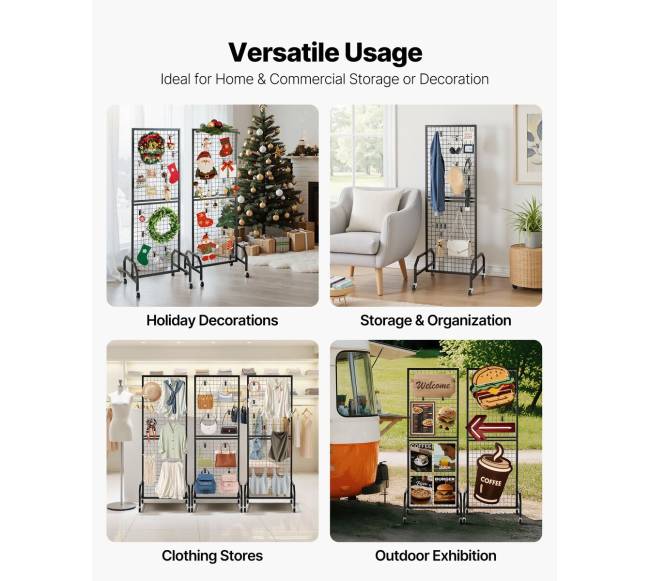 Tinklelio sienelės su ratukais ir kabliukais5