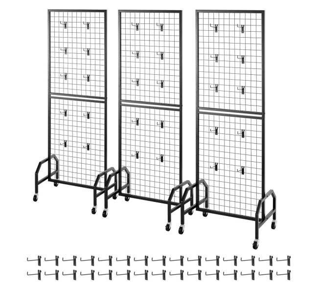 Tinklelio sienelės su ratukais ir kabliukais8