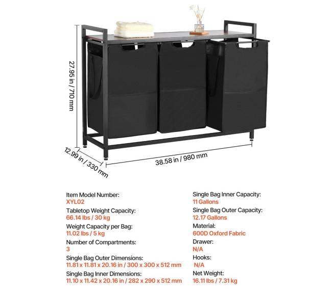 Skalbyklos rūšiuotuvas su trijų sekcijų stalu6