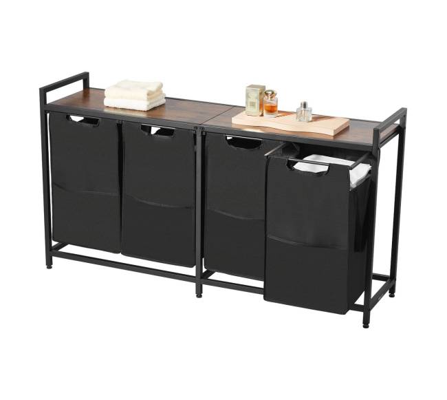 Skalbinių rūšiuoklis su metaliniu rėmu ir stalviršiu0