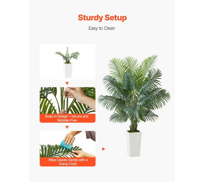 Dirbtinis arekos palmės medis vazonėlyje3