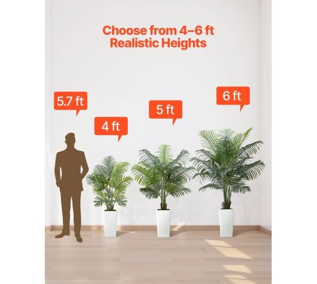 Dirbtinis arekos palmės medis vazonėlyje5