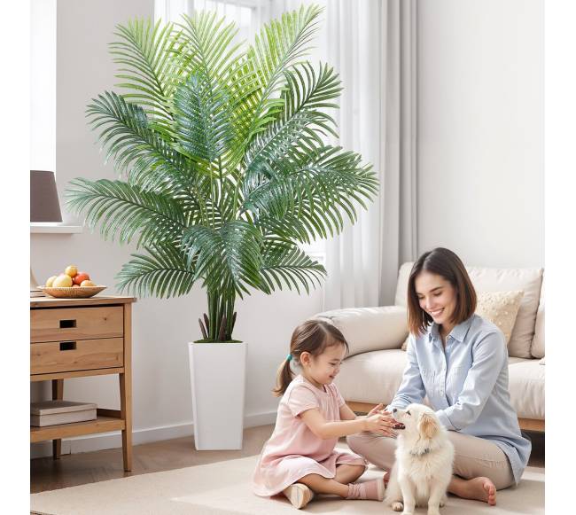 Dirbtinis arekos palmės medis vazonėlyje7