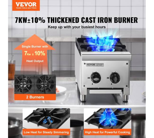 Dujinė viryklė su 2 kaitvietėmis1