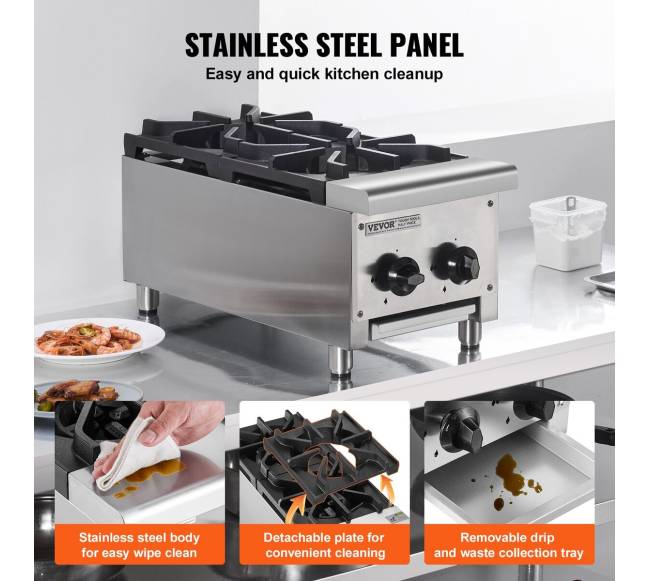 Dujinė viryklė su 2 kaitvietėmis4