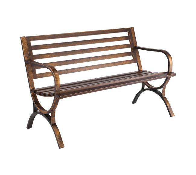 lauko suoliukas su metaliniu rėmu0