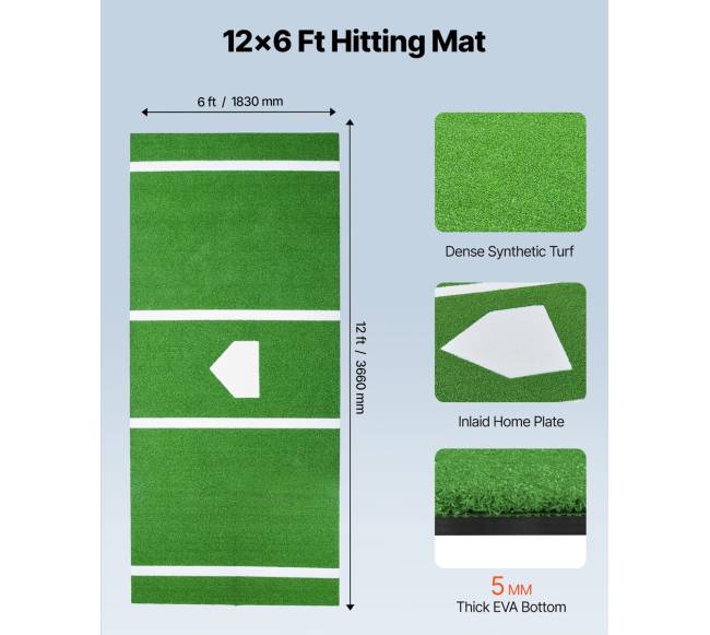 366x183cm beisbolo kilimėlis lauko treniruotėms1