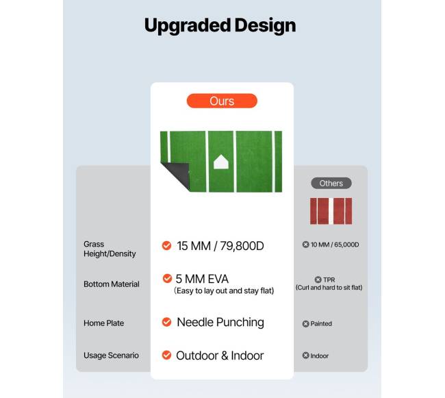 366x183cm beisbolo kilimėlis lauko treniruotėms4