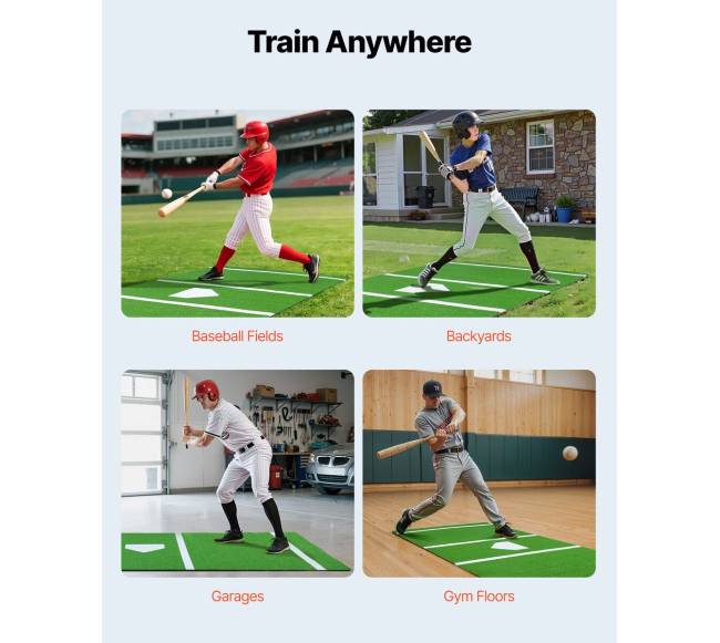 366x183cm beisbolo kilimėlis lauko treniruotėms5