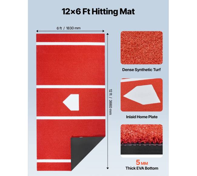 Basebolo ir minkštojo kamuolio treniruočių kilimėlis1