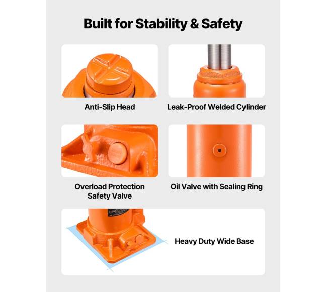 Hidraulinis butelinis domkratas automobiliams 10 t5