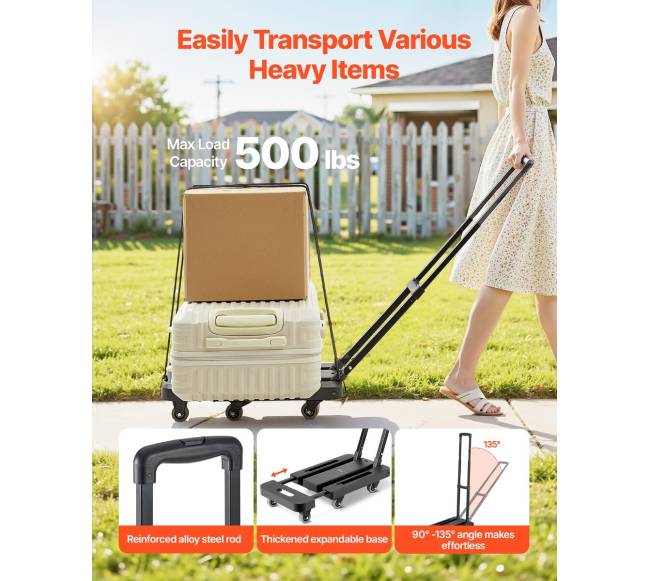 Sulankstomas vežimėlis 226.8 kg kroviniams1