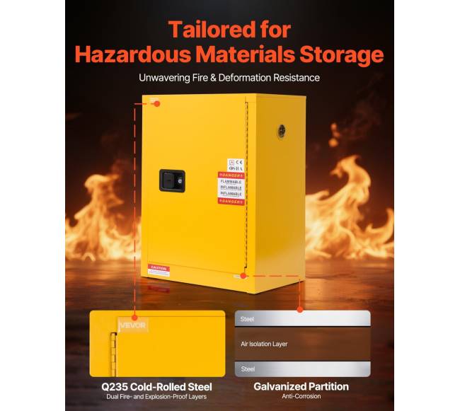 13 galonų degiųjų skysčių spintelė1