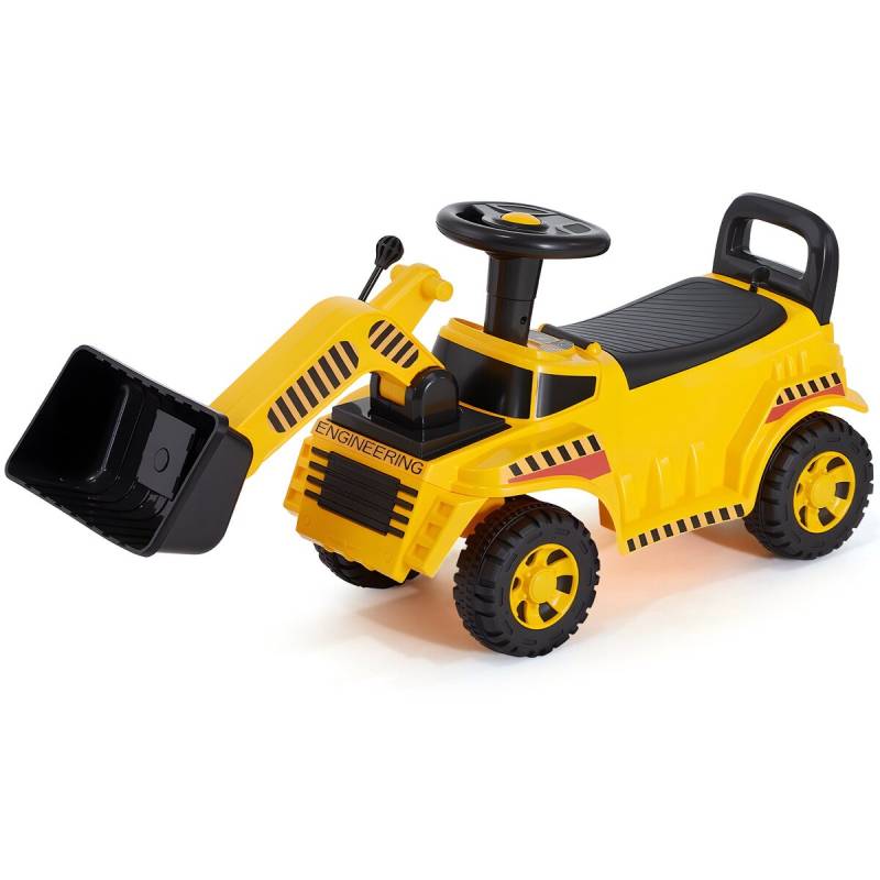 Vaikiška mašinėlė su kasimo kaušu ir talpykla0