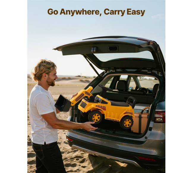 Vaikiška mašinėlė su kasimo kaušu ir talpykla5