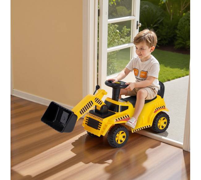 Vaikiška mašinėlė su kasimo kaušu ir talpykla7