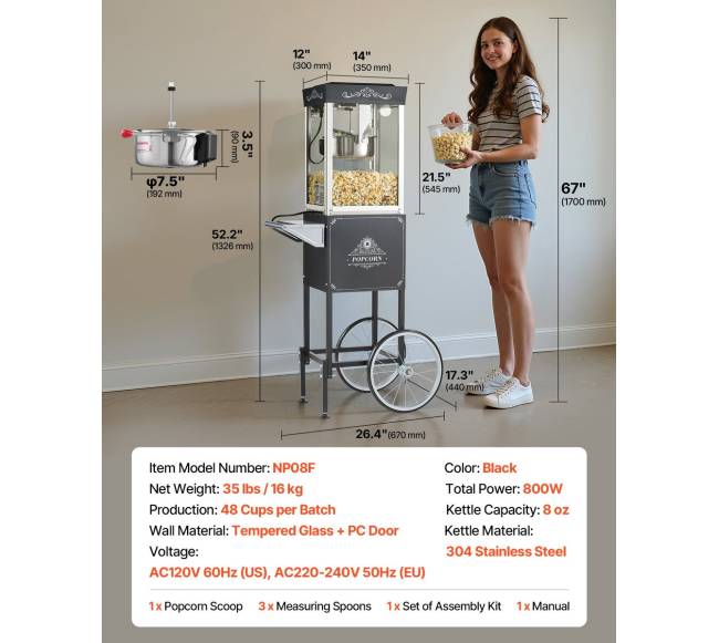 Spragintuvė su vežimėliu 800W juoda6