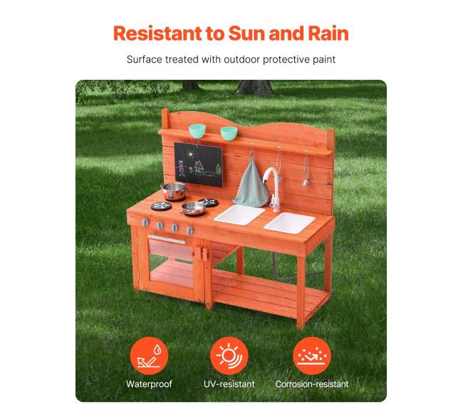 Medinė lauko virtuvėlė vaikams1