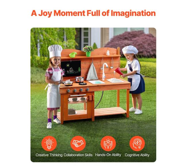 Medinė lauko virtuvėlė vaikams4