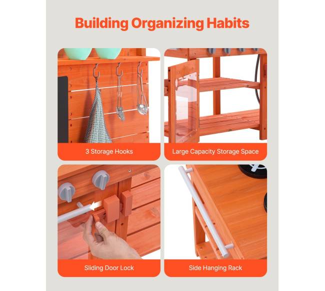 Medinė lauko virtuvėlė vaikams5